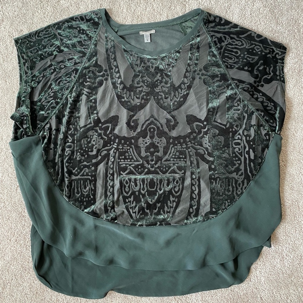 Ecoute Sheer Velvet Top